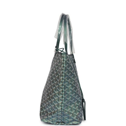 Goyard Goyardine Pearly Green St. Louis PM Tote Bag Palladium Hardware