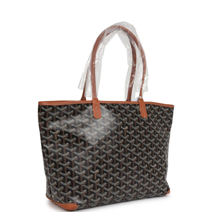 Goyard Goyardine Black Artois PM Palladium Hardware