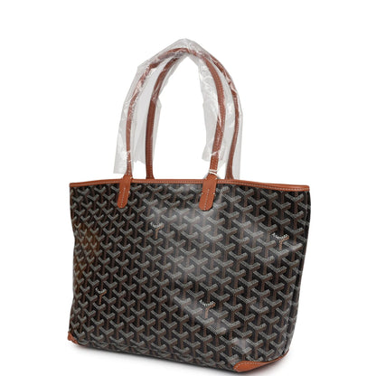 Goyard Goyardine Black Artois PM Palladium Hardware