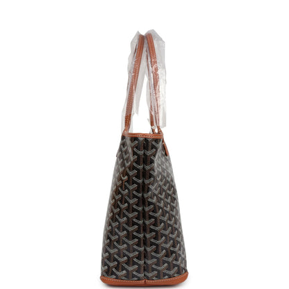 Goyard Goyardine Black Artois PM Palladium Hardware