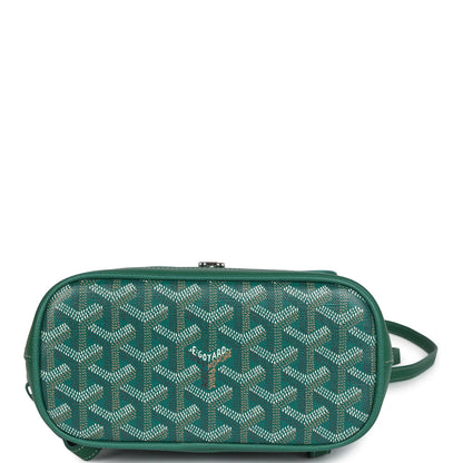 Goyard Alpin Backpack Green Goyardine Canvas Palladium Hardware