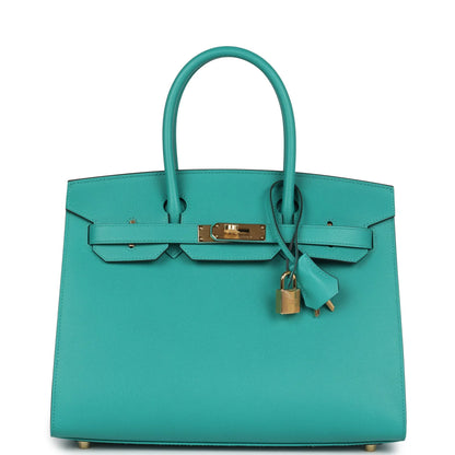 Hermès Birkin Sellier 30 Vert Verone Madame Gold Hardware