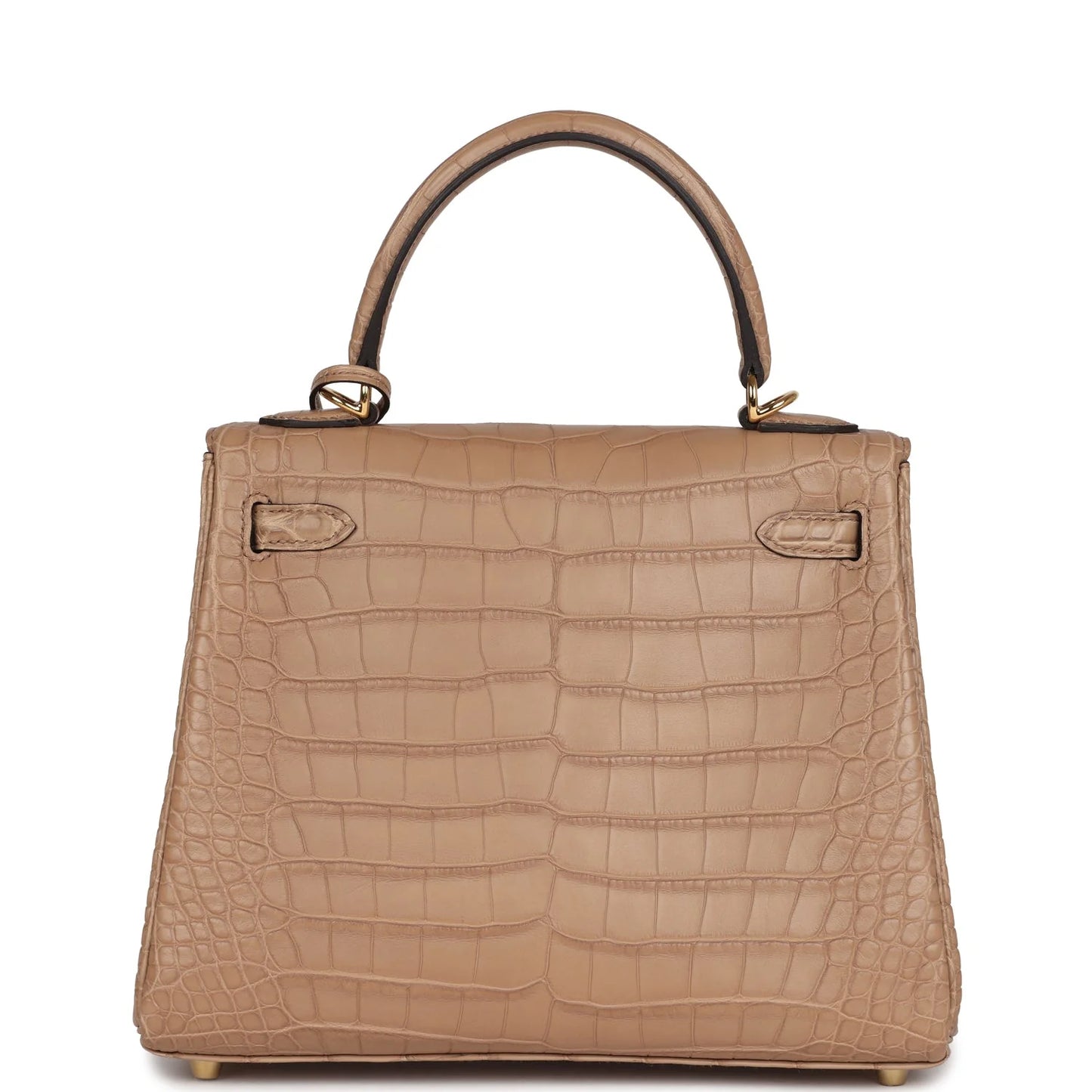 Hermès Kelly Retourne 25 Chai Matte Alligator Gold Hardware