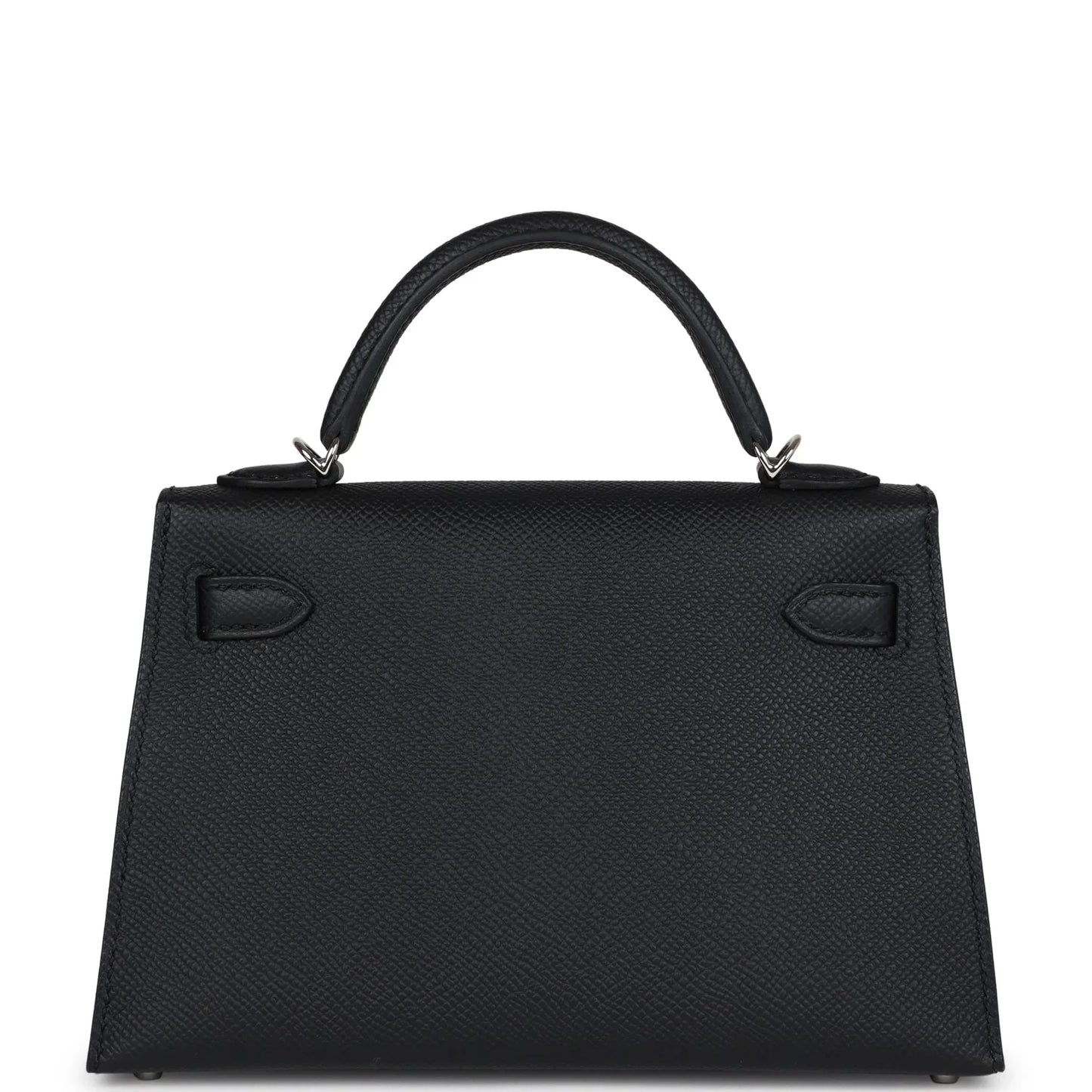 Hermès Kelly Sellier 20 Black Epsom Palladium Hardware