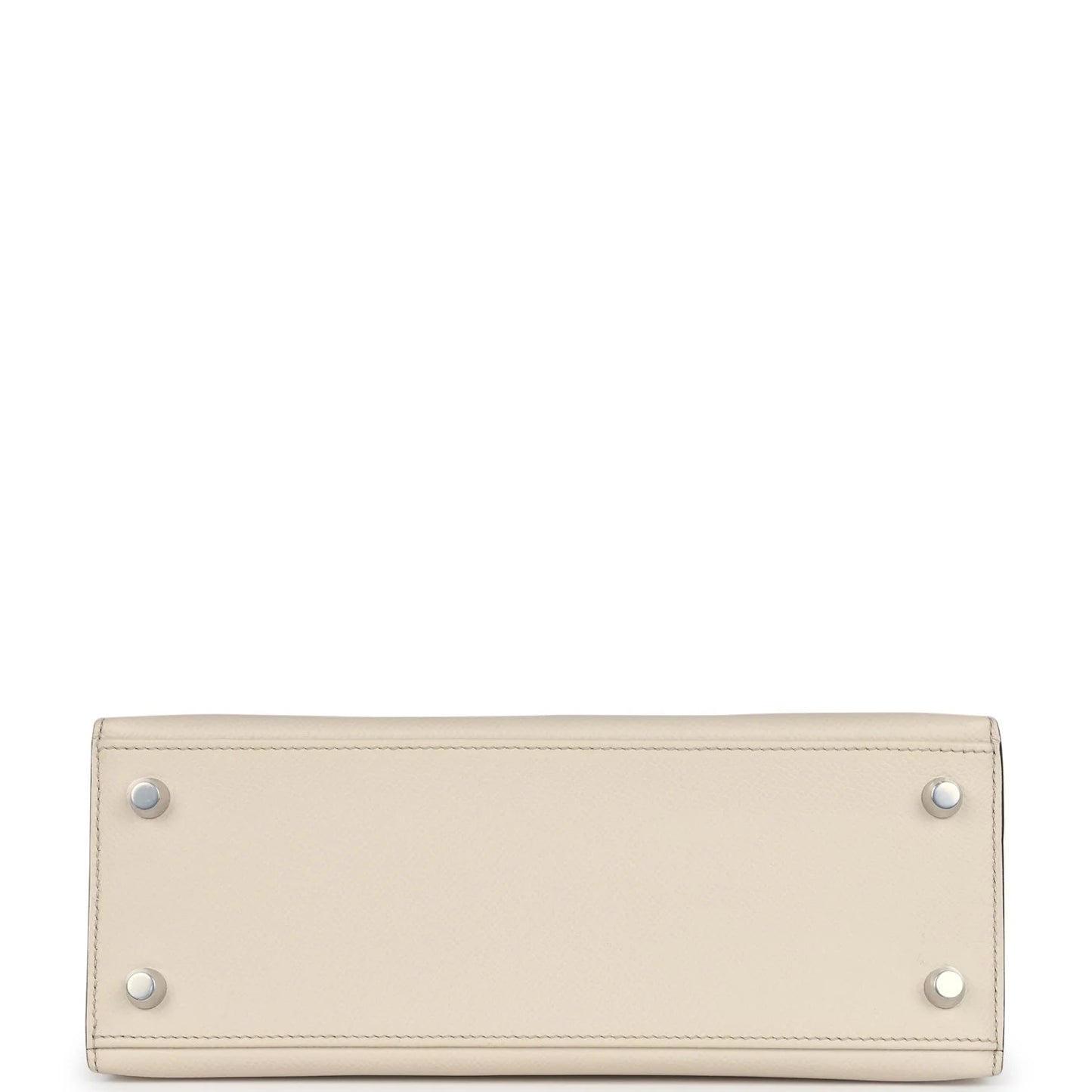 Hermès Special Order (HSS) Kelly Sellier 25 Craie and Trench Epsom Brushed Palladium Hardware