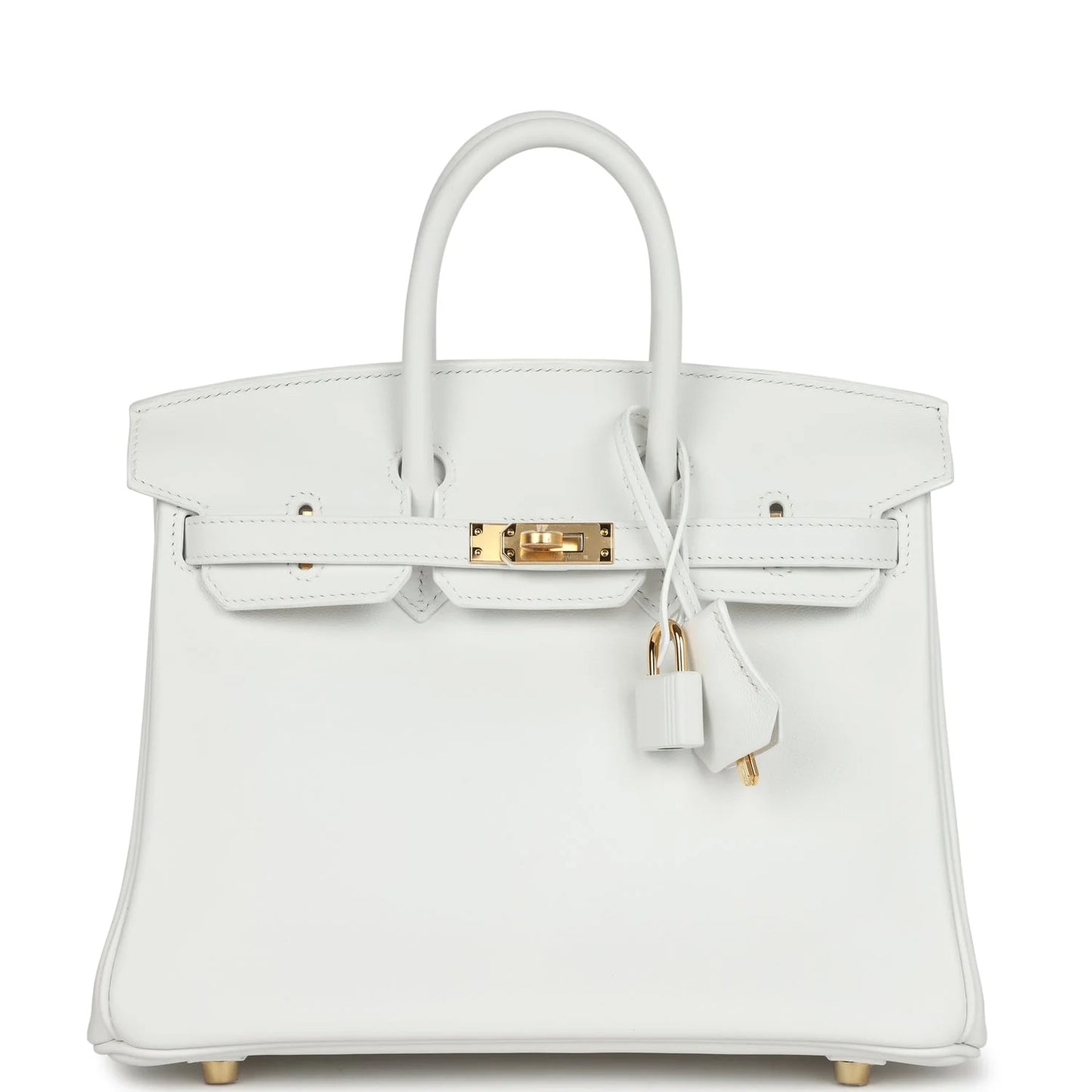 Hermès Birkin 25 New White Swift Gold Hardware