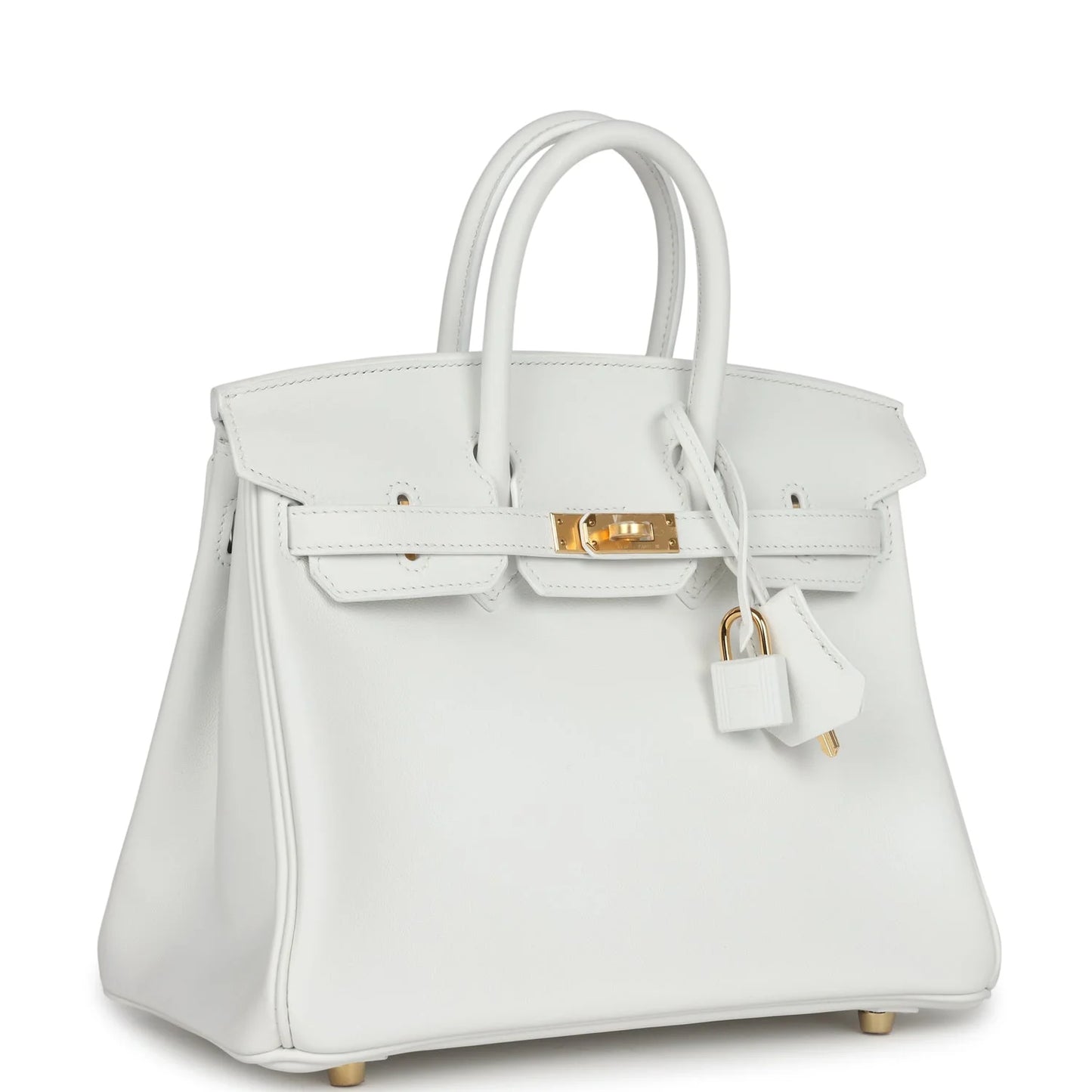 Hermès Birkin 25 New White Swift Gold Hardware