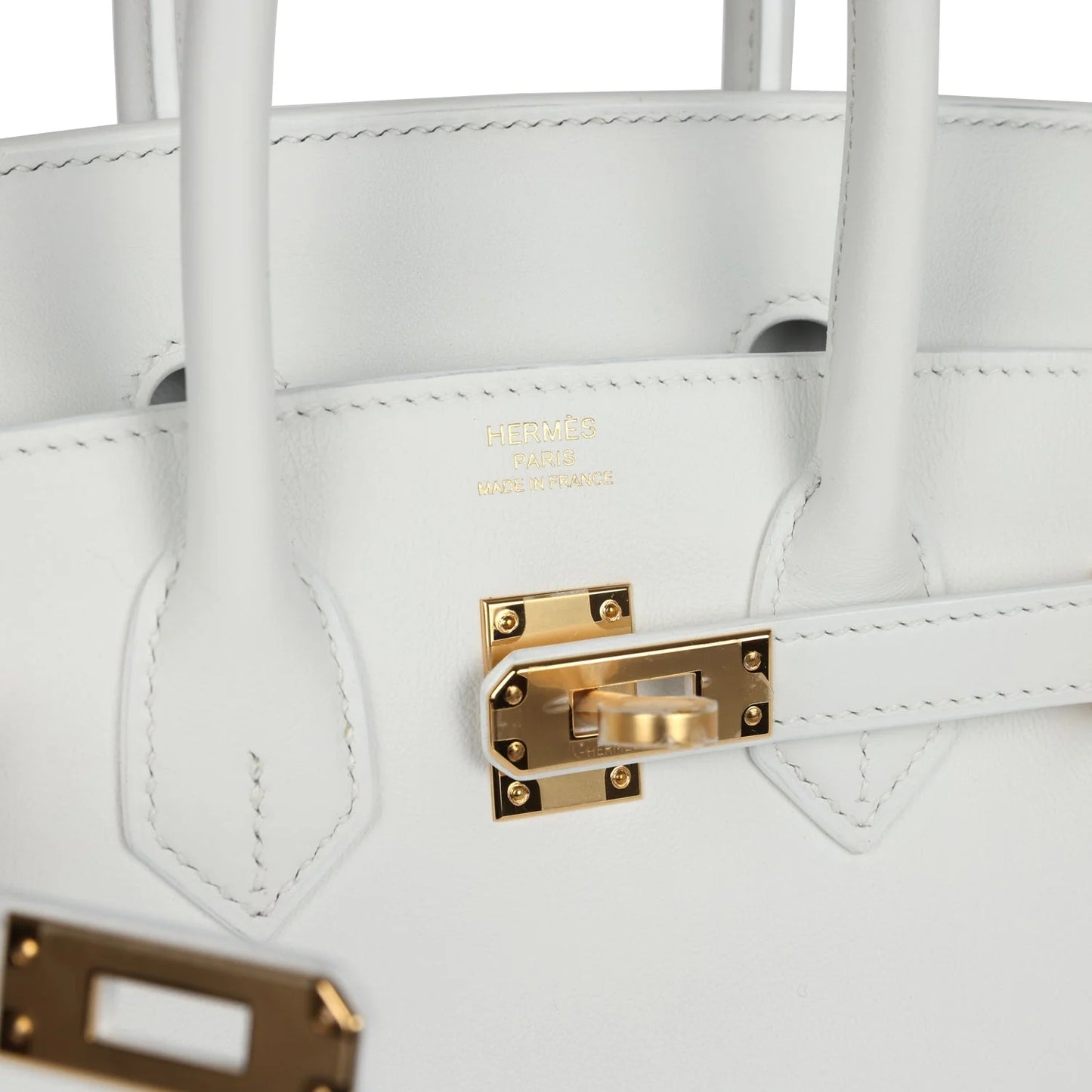 Hermès Birkin 25 New White Swift Gold Hardware