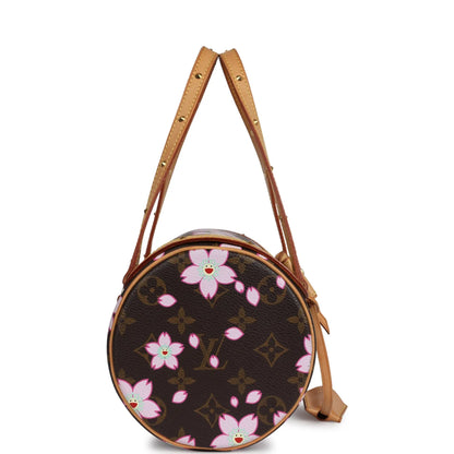 Vintage Louis Vuitton X Takashi Murakami Papillon Brown Monogram Cherry Blossom Gold Hardware