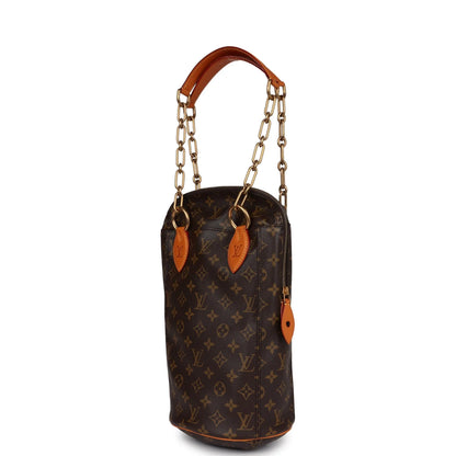 Louis Vuitton x Karl Lagerfeld Iconoclast Mini Punching Bag Brown Monogram Canvas Brass Hardware