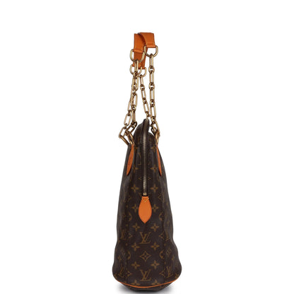 Louis Vuitton x Karl Lagerfeld Iconoclast Mini Punching Bag Brown Monogram Canvas Brass Hardware