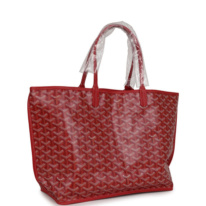 Goyard Anjou PM Red Goyardine Canvas Palladium Hardware