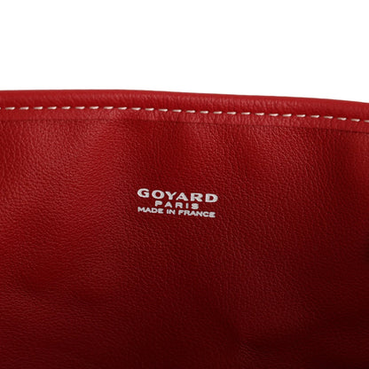 Goyard Anjou PM Red Goyardine Canvas Palladium Hardware